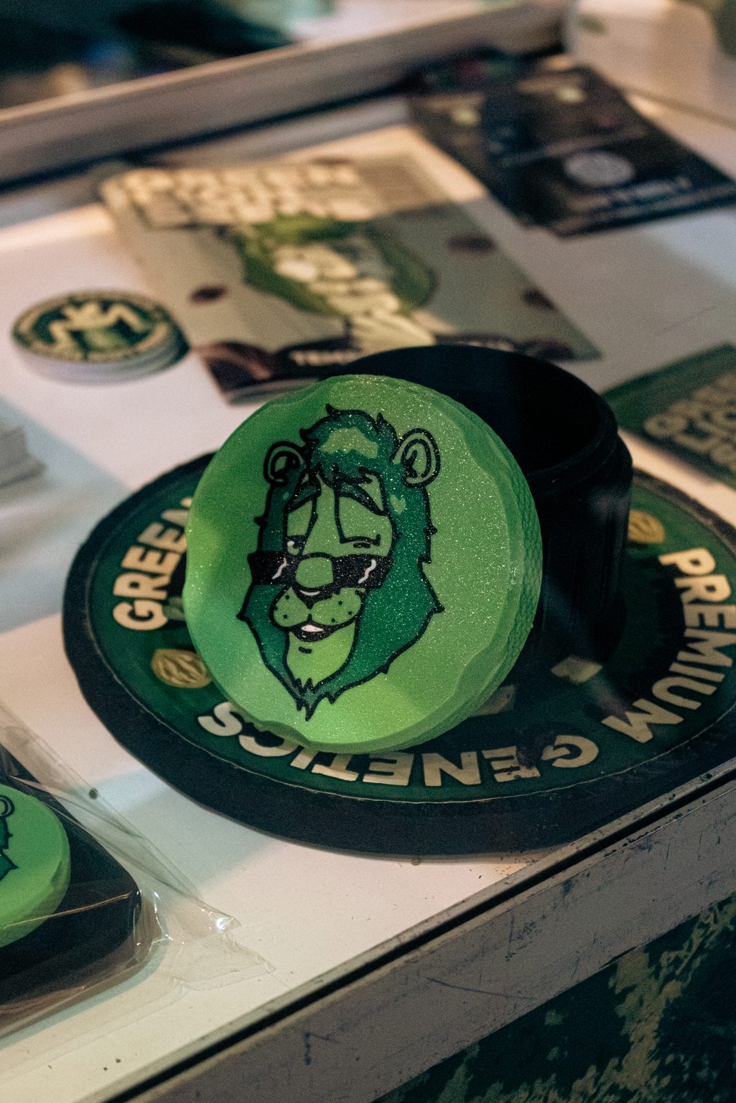 Productos Green Lion Seeds exhibidos en Expo Cannabis Argentina